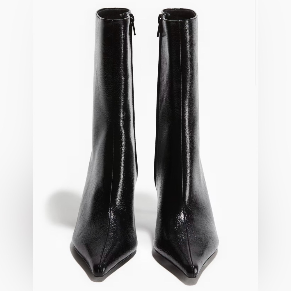 H&M Sleek Black Heeled Boots